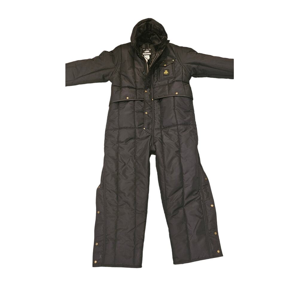 RefrigiWear Iron-Tuff 0318R Coverall Suit Black‎ size 2XL Excellent Shape